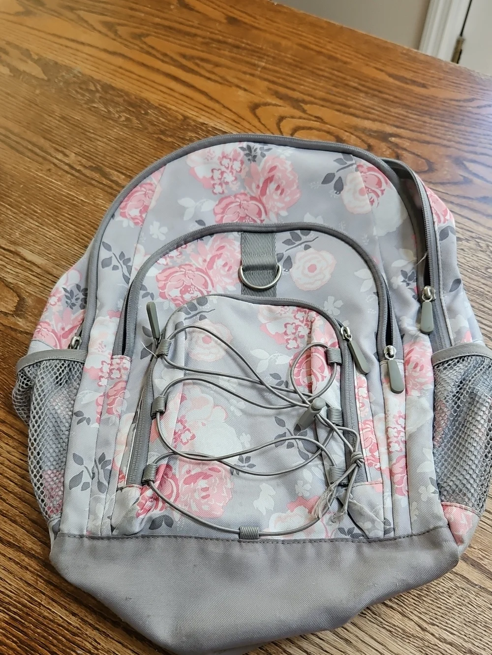 Floral Pink & Gray Girl's Backpack - Pottery Barn Kids/Teen